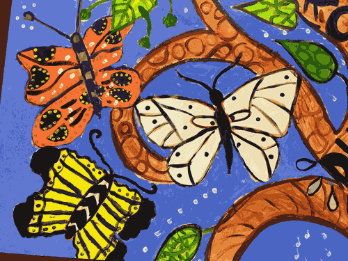 Wickford Junior School / Positive Mindset Painting Project for School Courtyard Area