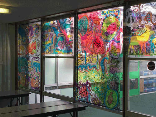 Dining Hall Perspex Panel Painting Project LBWF
