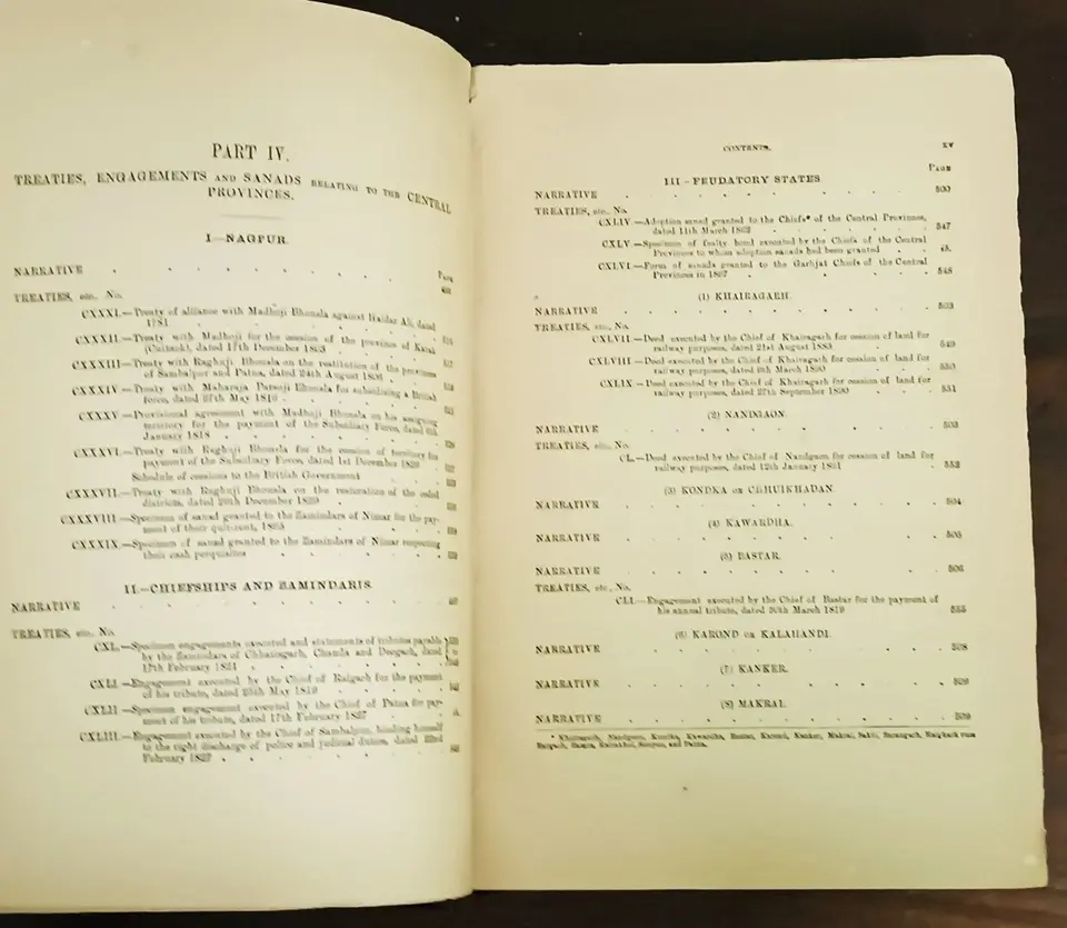 Thumbnail: INDIA RARE A COLLECTION OF TREATIES, ENGAGEMENTS AND SANADS VOL III  1892 W/ MAP