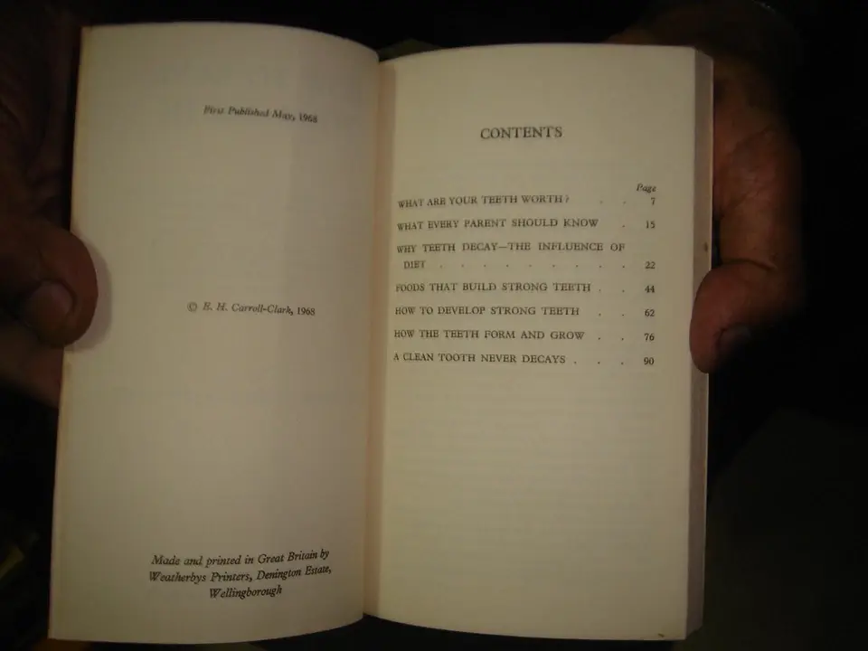 Thumbnail: HOW TO SAVE YOUR  TEETH BY E. H. CARROLL-CLARK 1st EDITION 1968 HEALTH & HARMONY