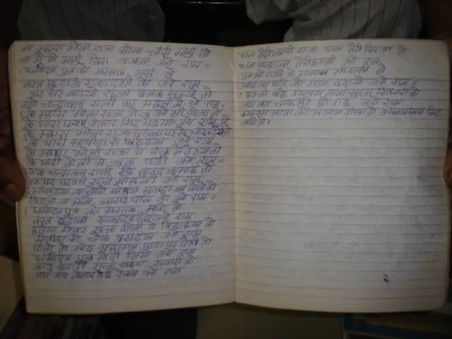 Thumbnail: INDIA RARE HINDU RELIGIOUS HAND WRITTEN BHAJANS [ SONGS ] IN HINDI PAGES 230