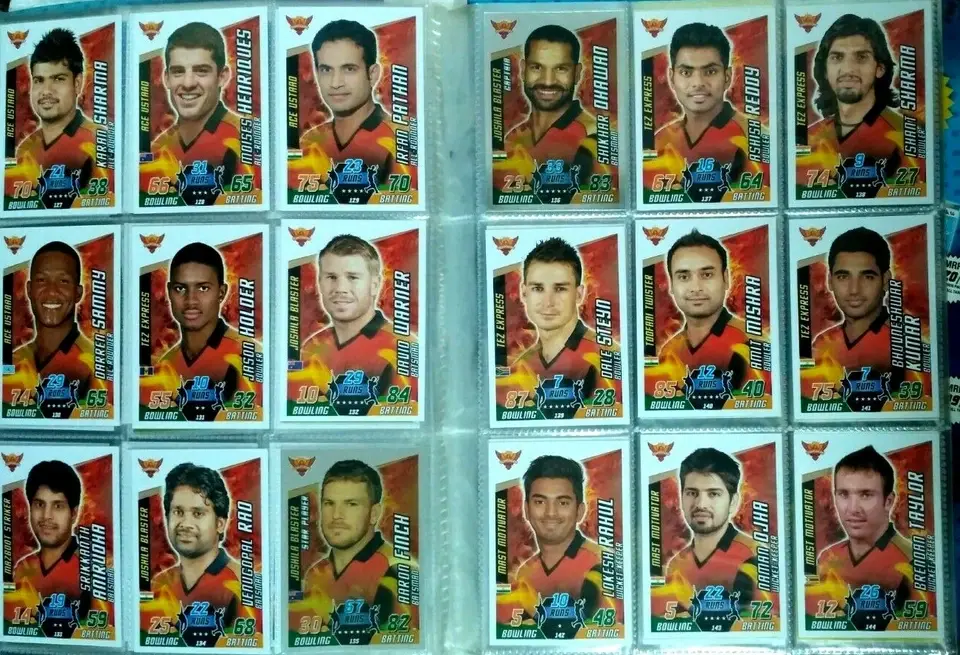 Thumbnail: IPL TOPPS 2014 /15 CRICKET ATTAX CARD COLLECTORS BINDER 192 CARDS + 1 LE , PITCH