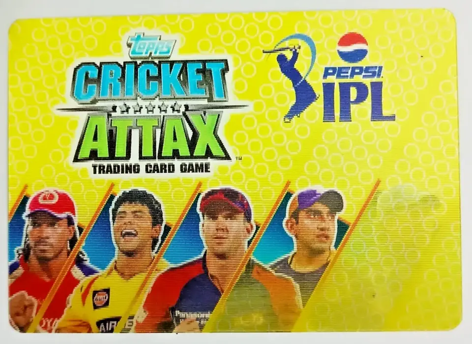 Thumbnail: INDIA RARE PEPSI IPL TOPPS 2013-14 CRICKET ATTAX CARD SPL 1st LENTICULAR CARD