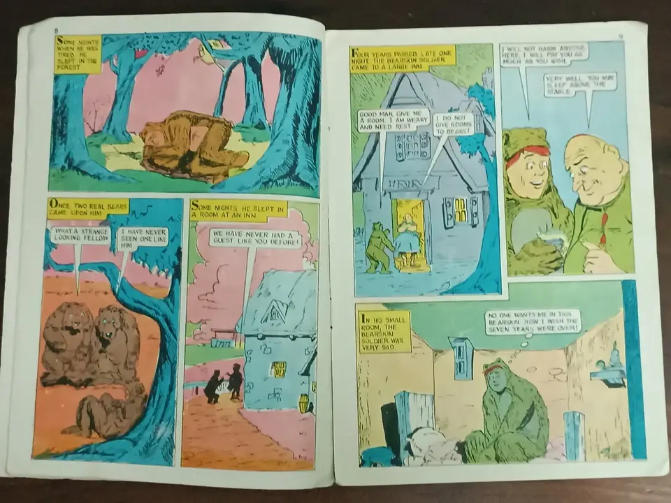 Thumbnail: CLASSICS ILLUSTRATED JUNIOR NO. 4 THE BEARSKIN SOLDIER, PRINTED IN INDIA