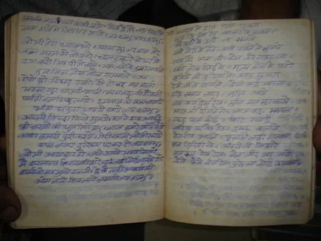 Thumbnail: INDIA RARE HINDU RELIGIOUS HAND WRITTEN BHAJANS [ SONGS ] IN HINDI PAGES 188