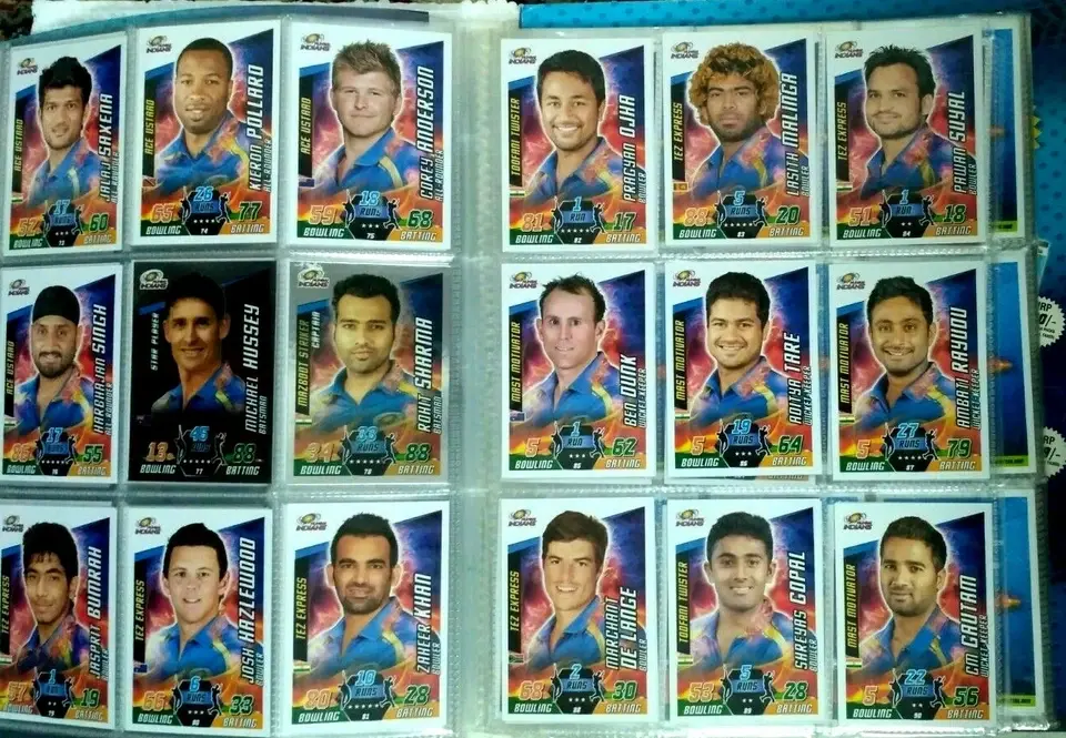 Thumbnail: IPL TOPPS 2014 /15 CRICKET ATTAX CARD COLLECTORS BINDER 192 CARDS + 1 LE , PITCH