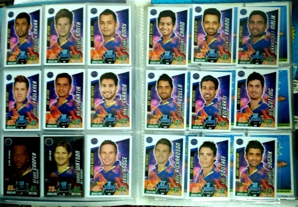 Thumbnail: IPL TOPPS 2014 /15 CRICKET ATTAX CARD COLLECTORS BINDER 192 CARDS + 1 LE , PITCH