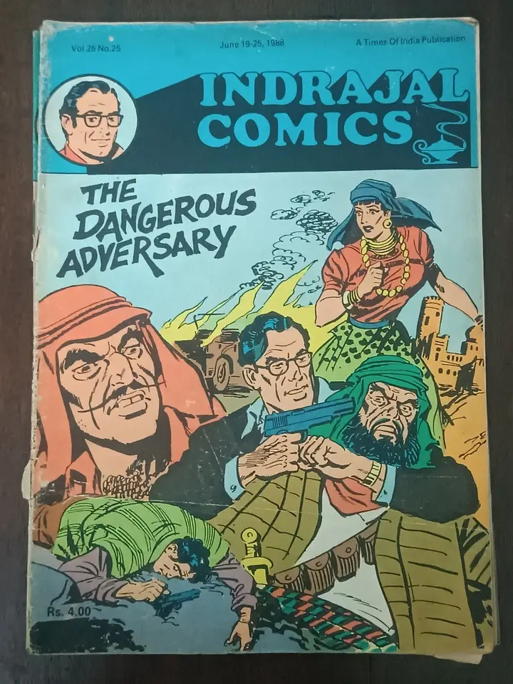 Thumbnail: INDIA VINTAGE INDRAJAL COMICS IN ENGLISH VOL 25,  LOT OF 14 COMICS, ORIGINAL PR