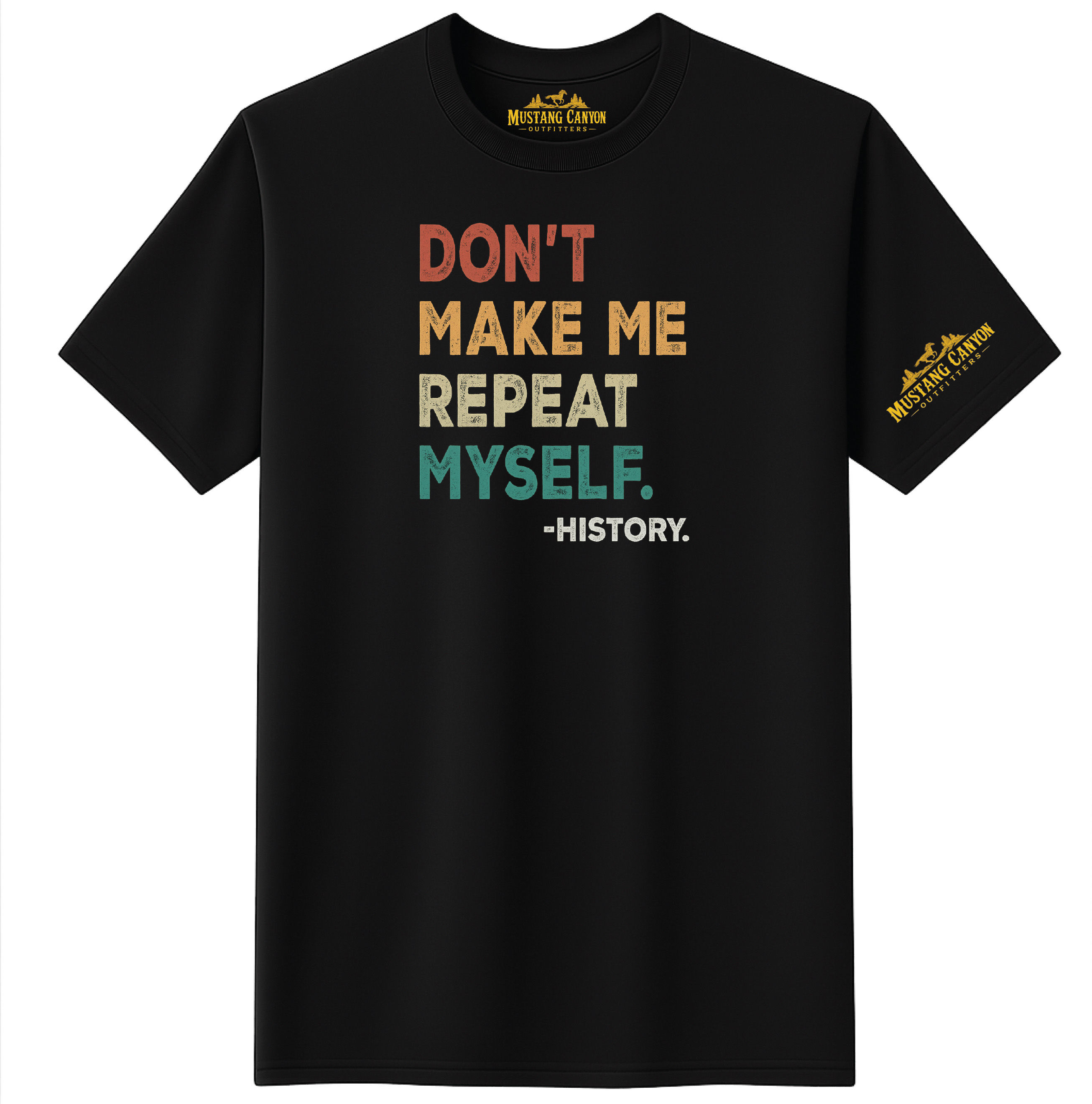Don’t Make Me Repeat Myself Funny History T-Shirt