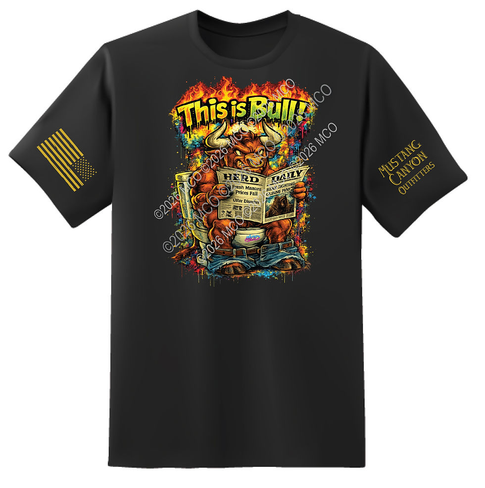 black shirt with bull sitting on the toilet reading Herd Daily and saying This Is Bull