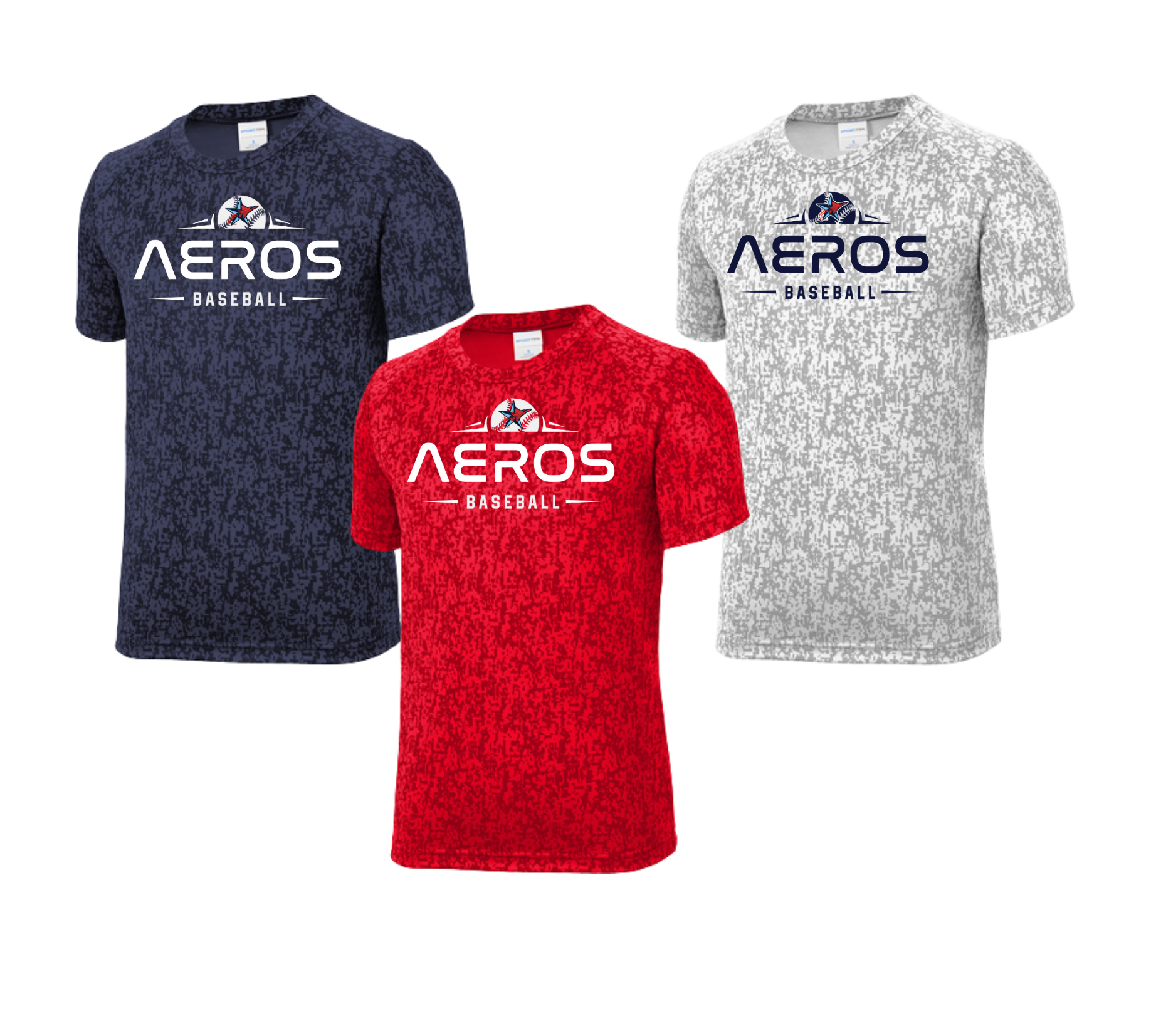 Aeros Baseball Digital Camo Drifit Tee