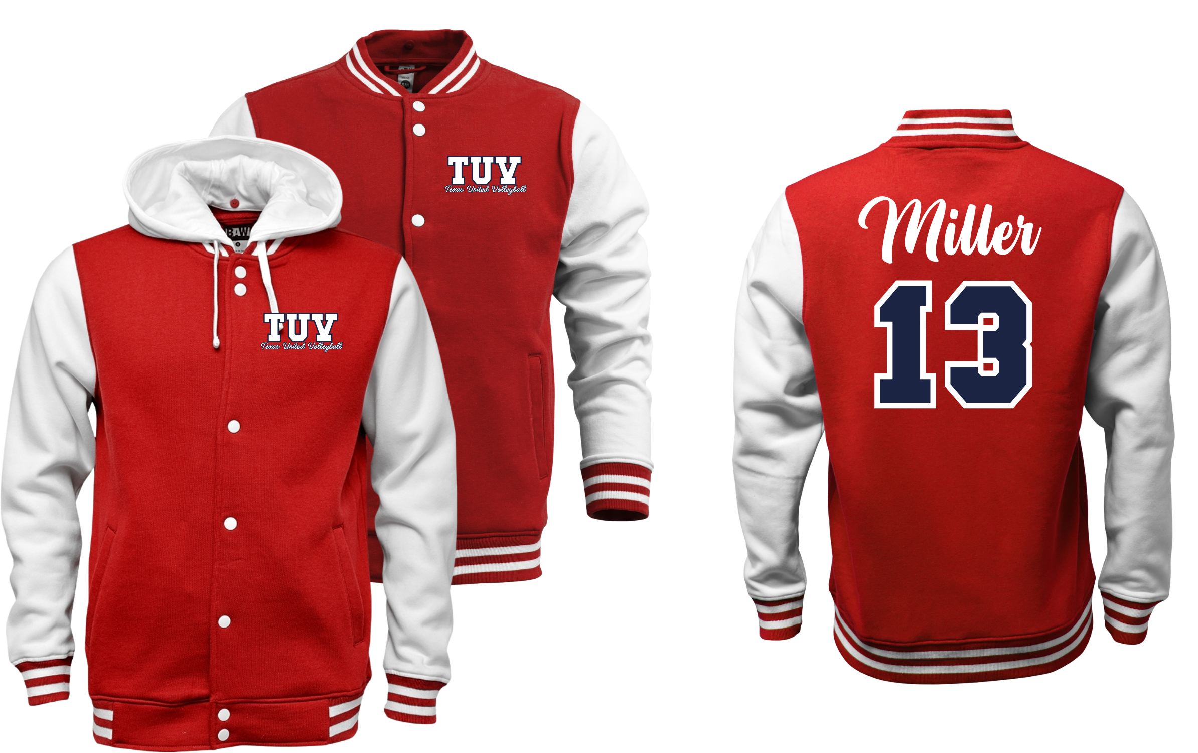 TUV Sweatshirt Material Varsity Jacket - Fan Jacket