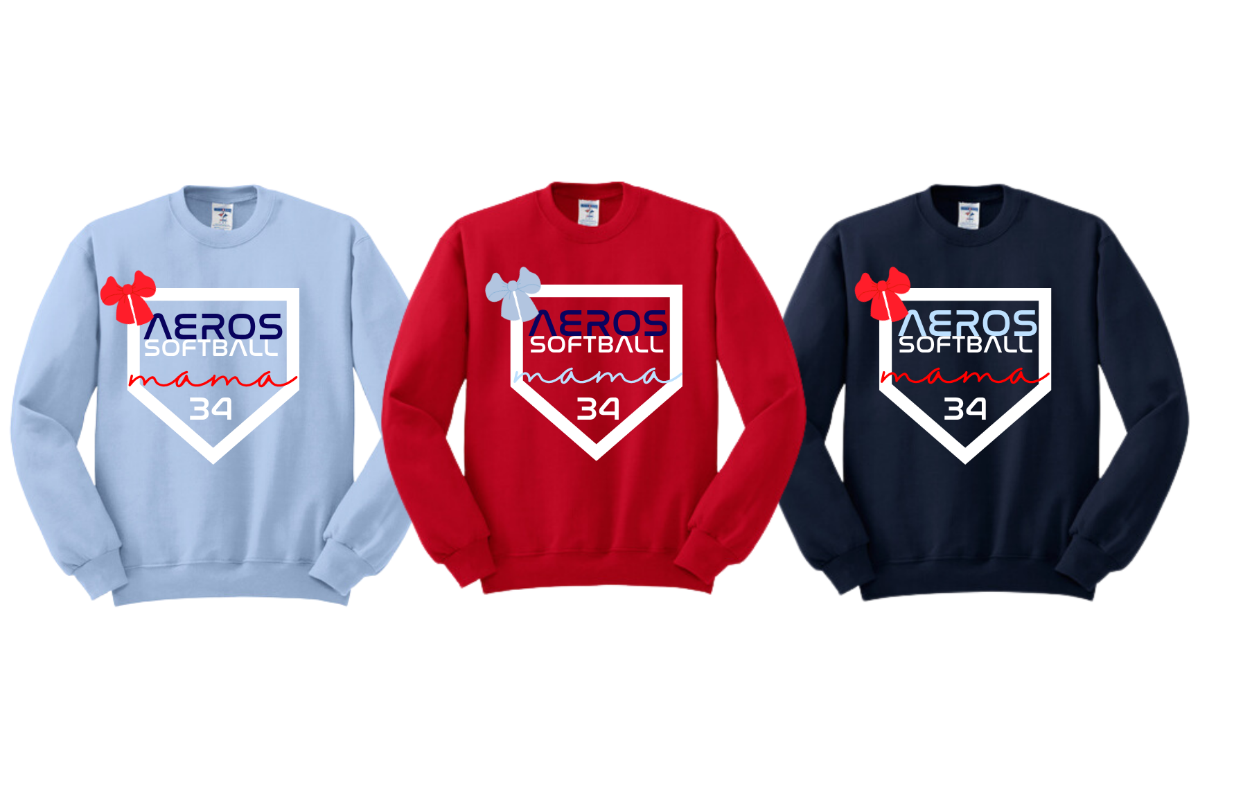 Adult Softball Mama sweatshirt