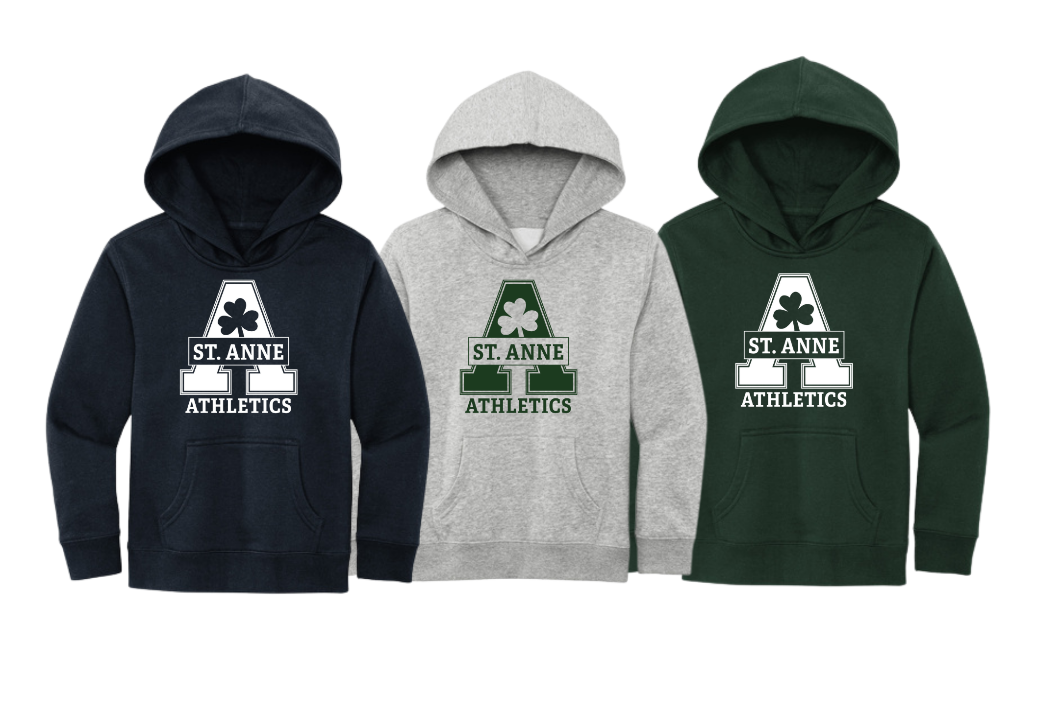 Adult Soft Feel Hoodies - St. Anne Athletics