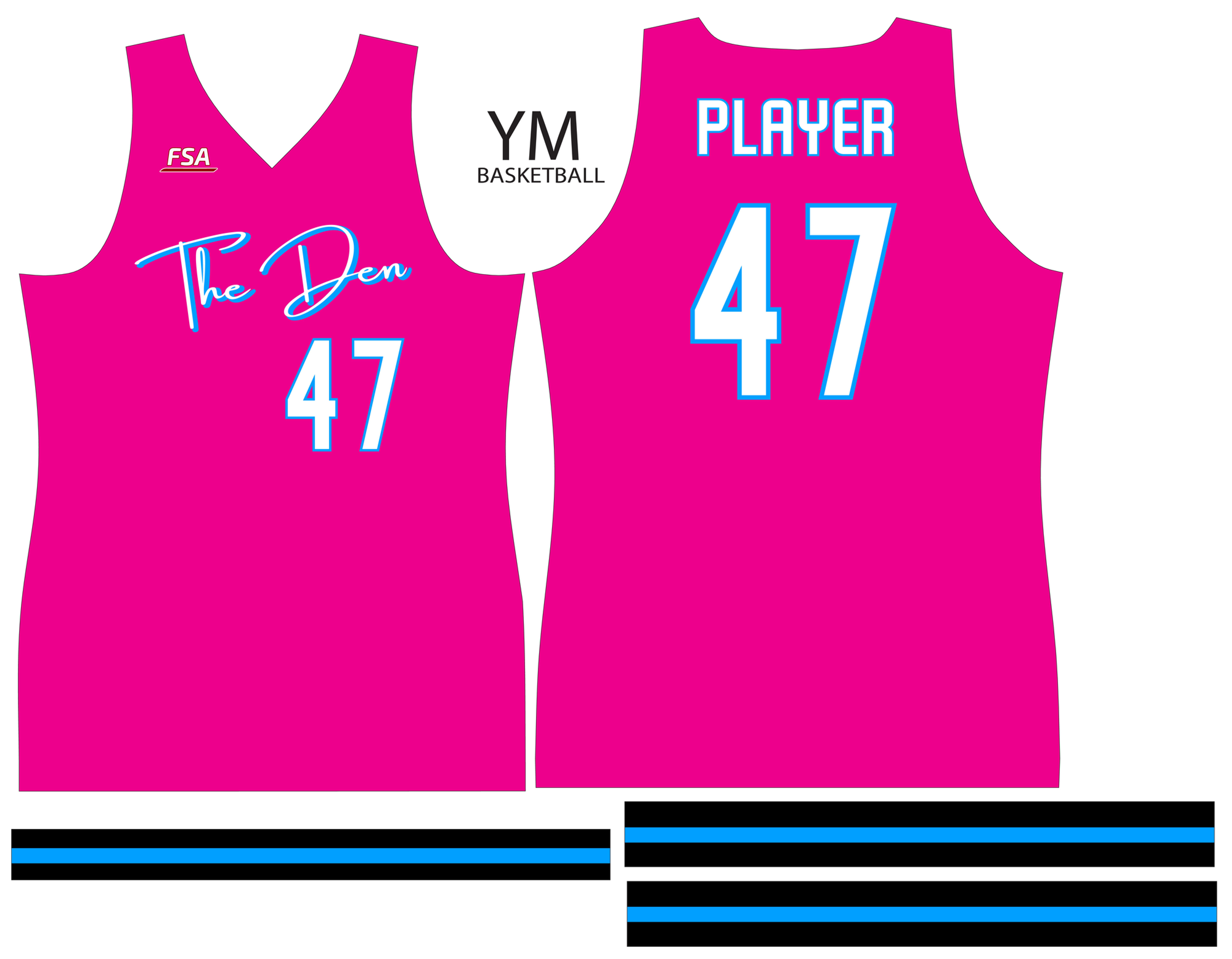 Miami Replica T-Shirt - Boys FSA Basketball - The Den