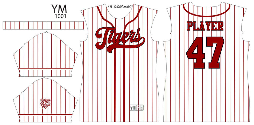 Thumbnail: Katy American Little League - Rookie Fan Jerseys!