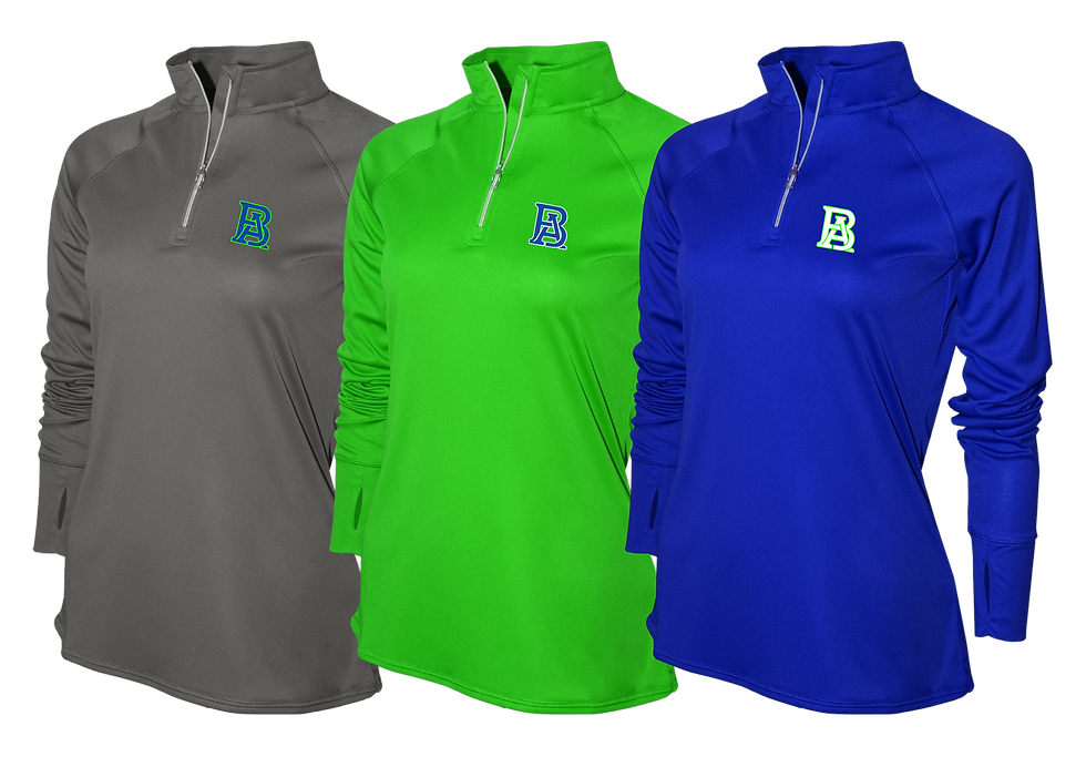 Bay Area 1/4 zip pullover Performance Drifit - Youth and Adult