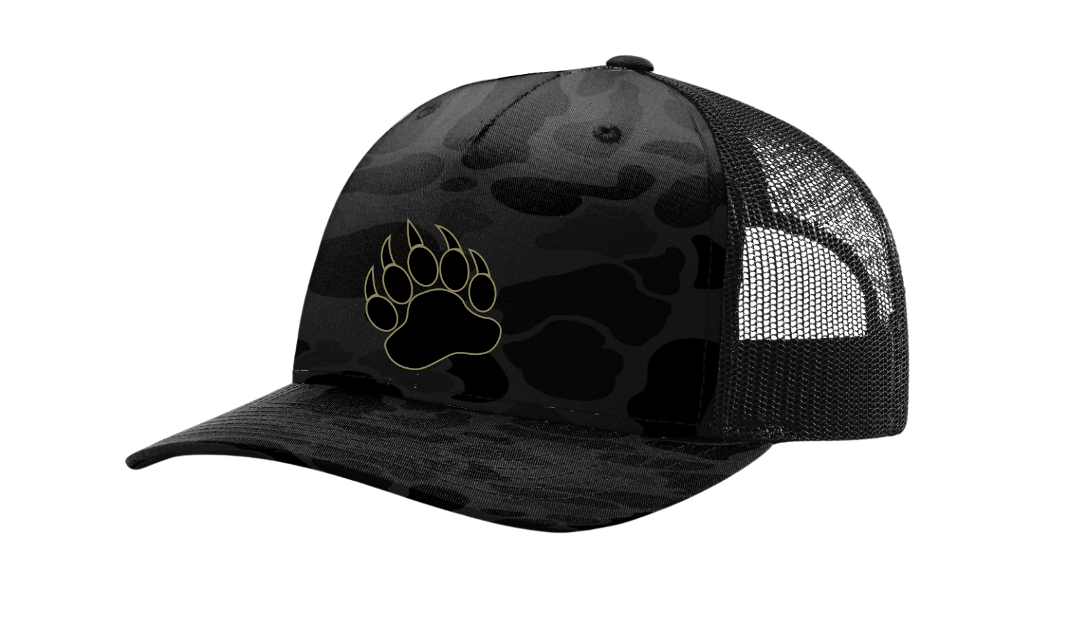 Cubs Black Out Duck Camo Hat