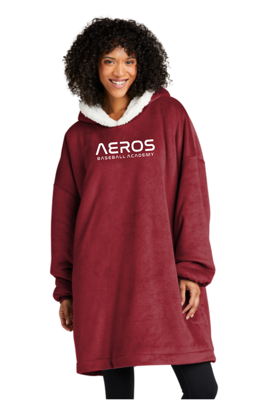Aeros Baseball Embroidered Wearable Blanket