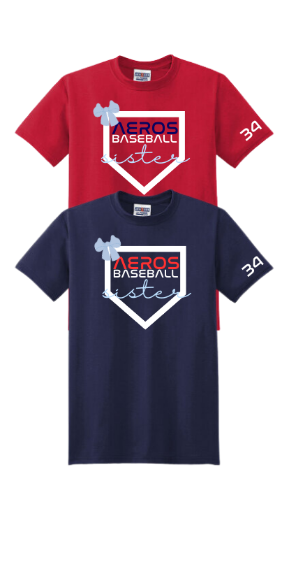 Aero's Baseball Sister Tee
