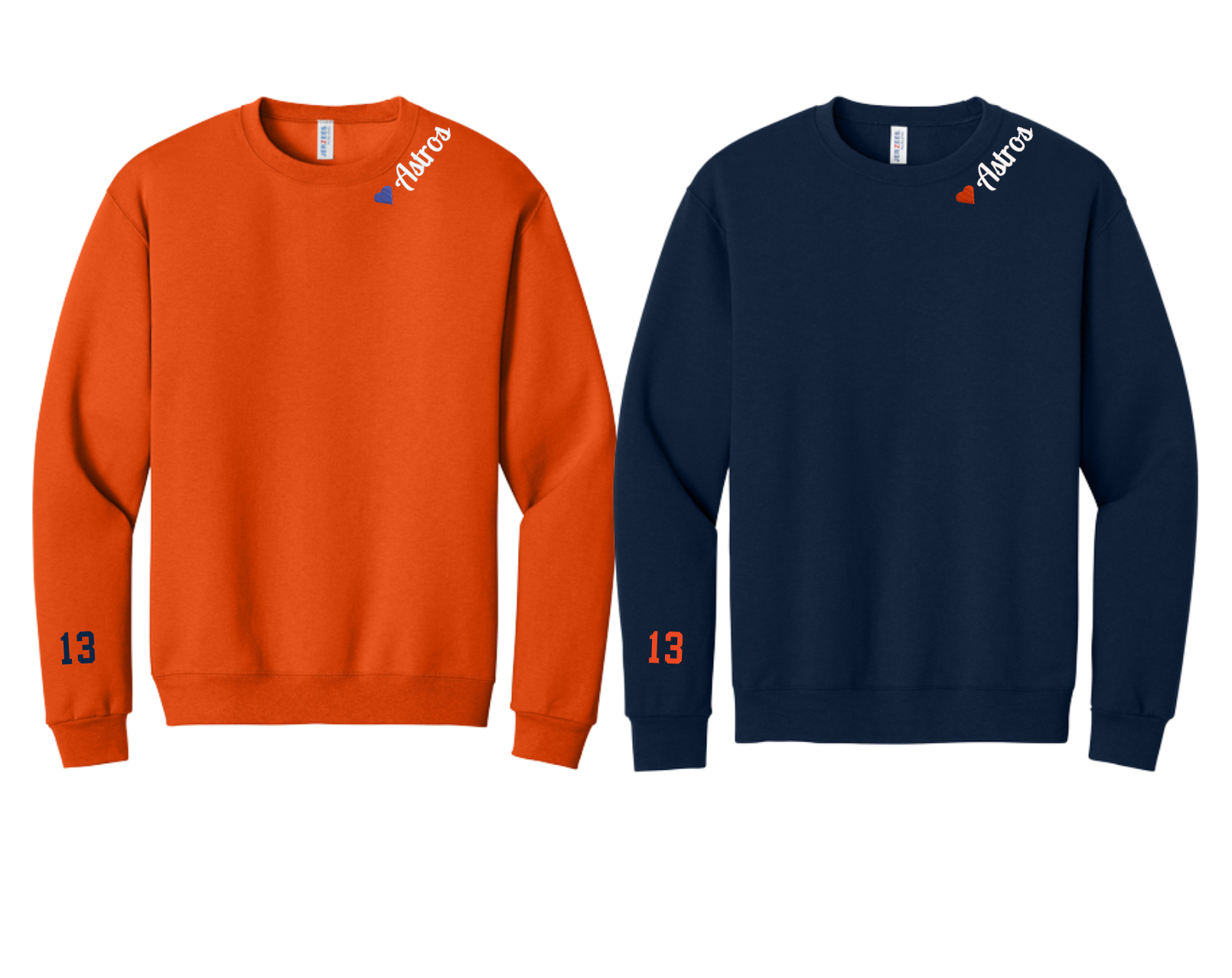 Astros Custom Embroidered Sweatshirt - Youth and Adult