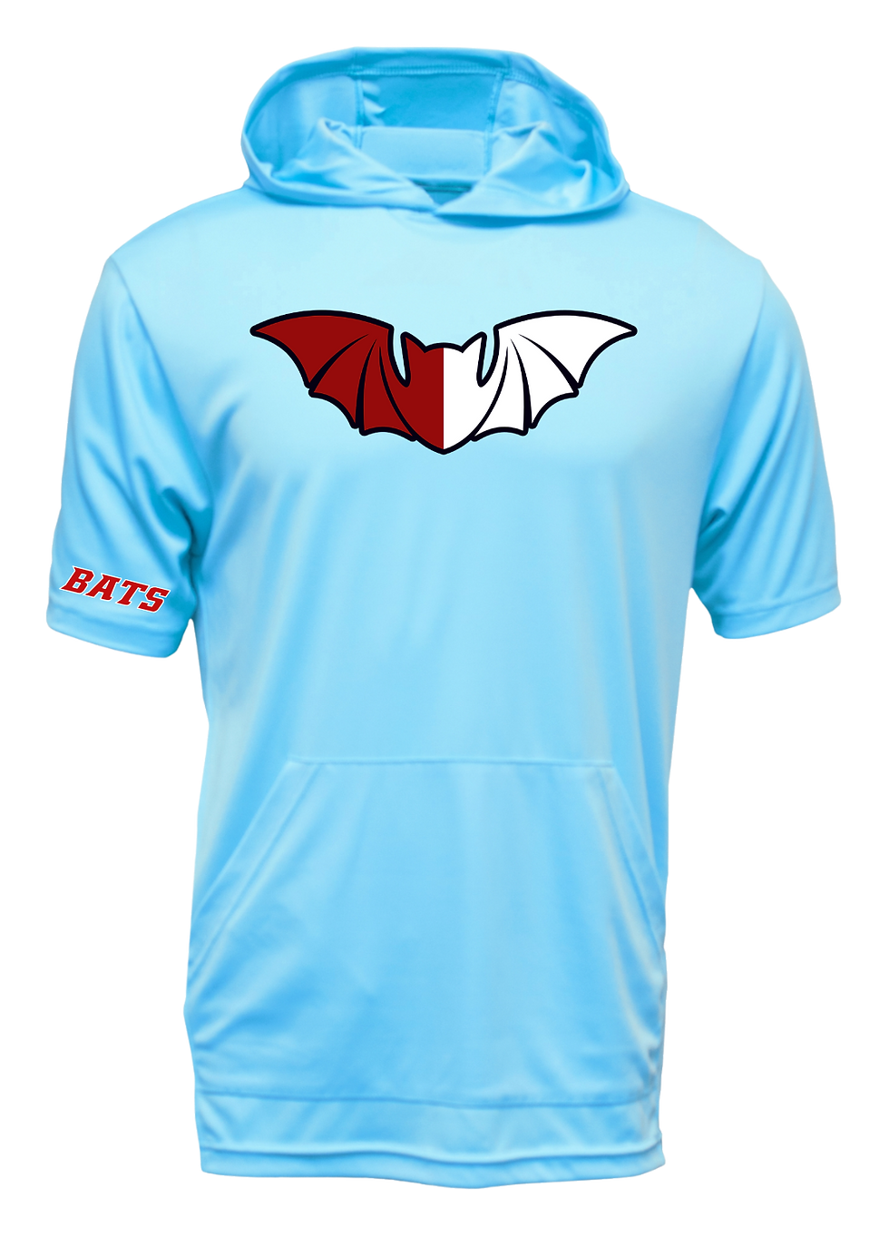 Thumbnail: Bats Drifit Hooded Tee Bats Logo - Youth and Adult
