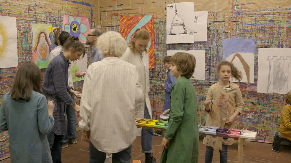Malspiel für alle Generationen - Film-Still aus "schreib.mal.spiel", Gartmann/Pirch 2019