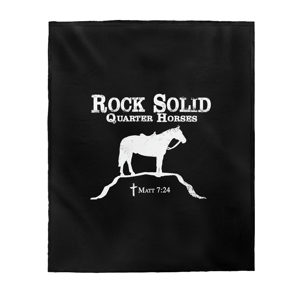 Thumbnail: Rock Solid Logo - Velveteen Plush Blanket