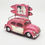 Küçük resim: Vintage Pembe Vosvos Metal Çerçeveli Dekoratif Biblo 🚗💖