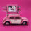 Küçük resim: Vintage Pembe Vosvos Metal Çerçeveli Dekoratif Biblo 🚗💖