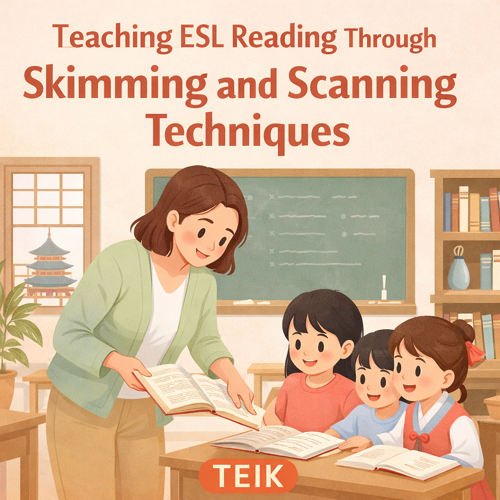 Teaching ESL Reading Through Skimming and Scanning Techniques