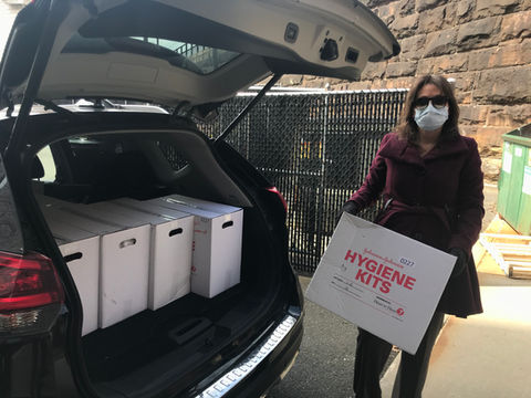 Healthier Somerset _ RWJ and Johnson & Johnson Donates Hygiene Kits to Bound Brook & South