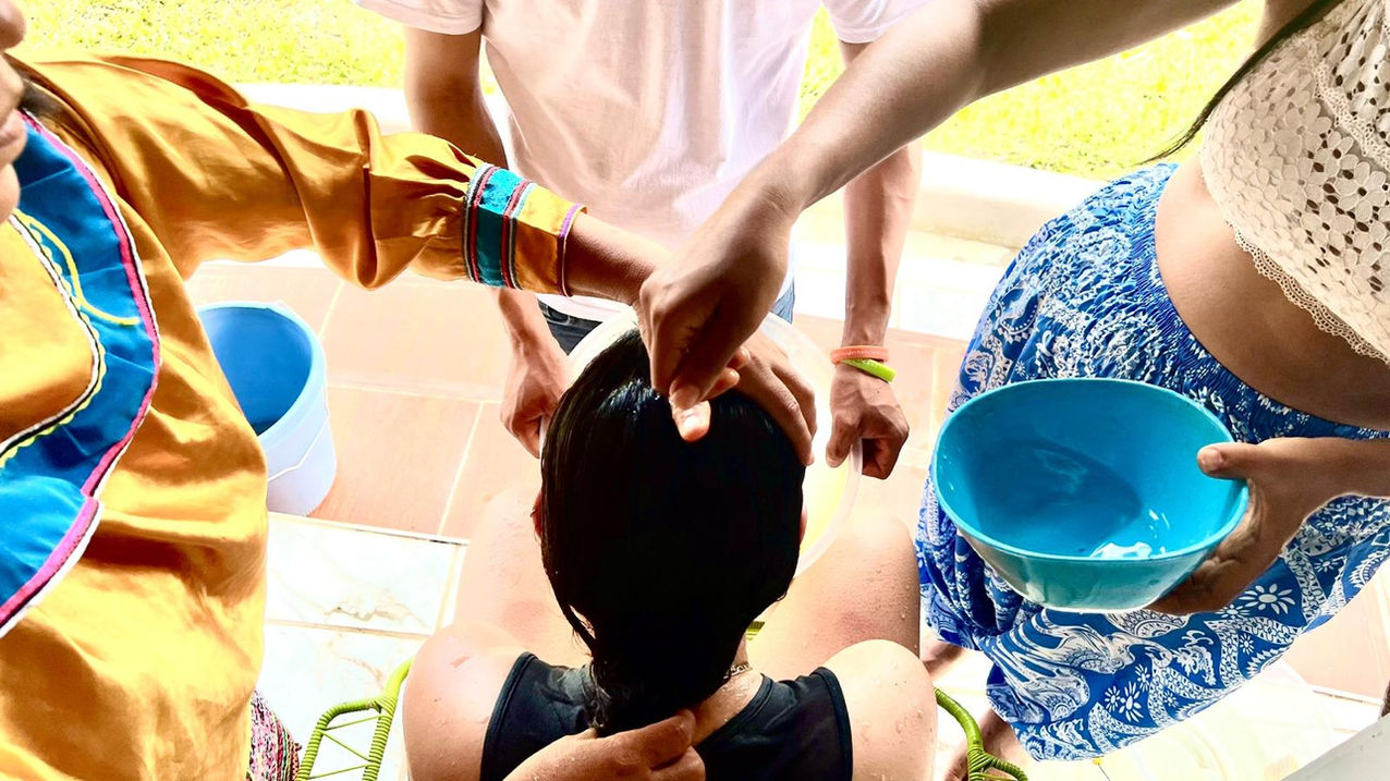 Kambo treatment before Ayahuasca at Modern Ancient Sanctuary in Iquitos, Peru