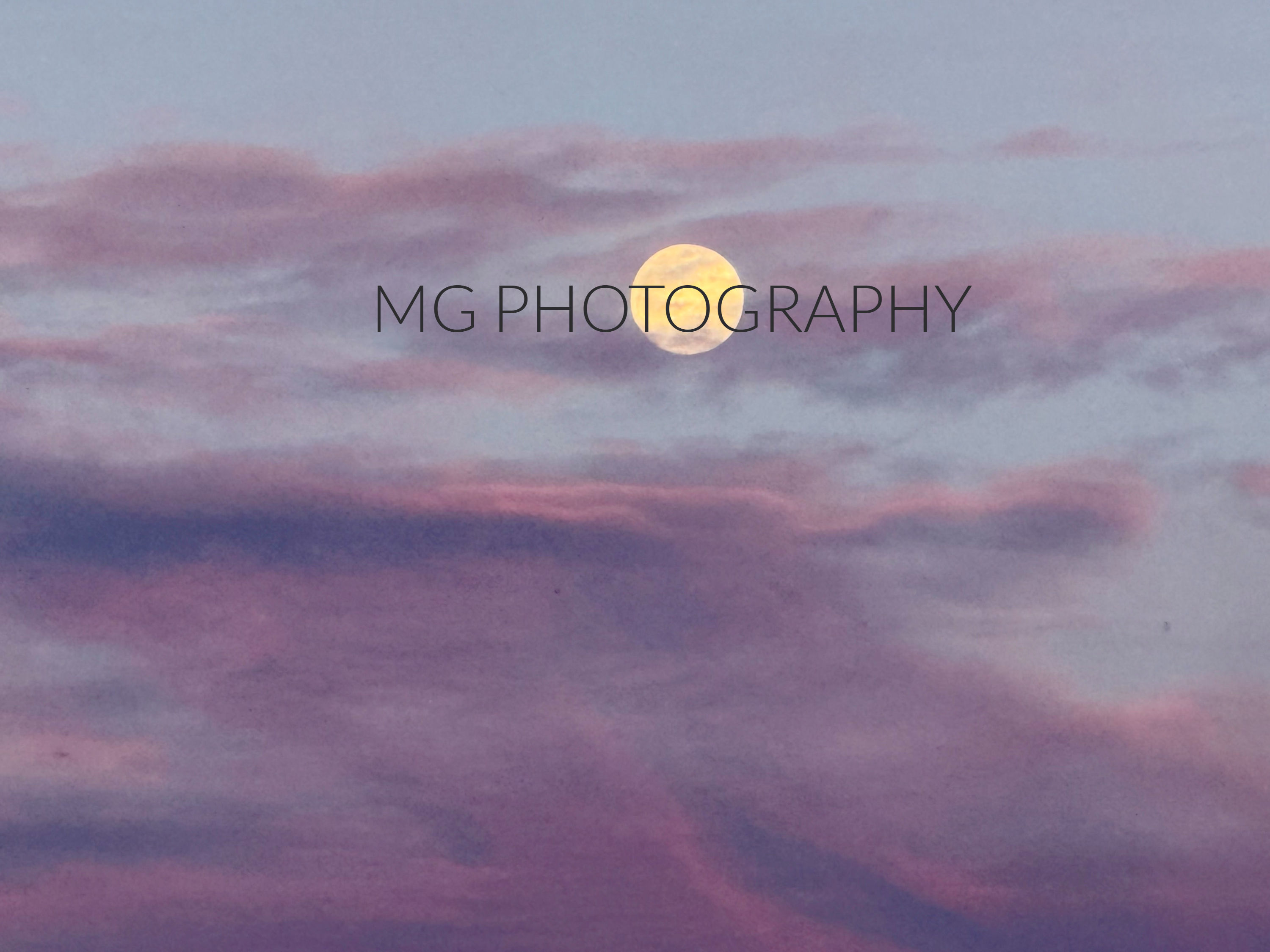 Moon with Purple Clouds