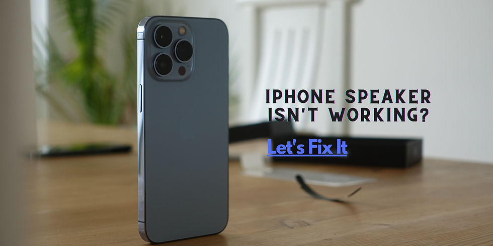 How to fix iphone speaker