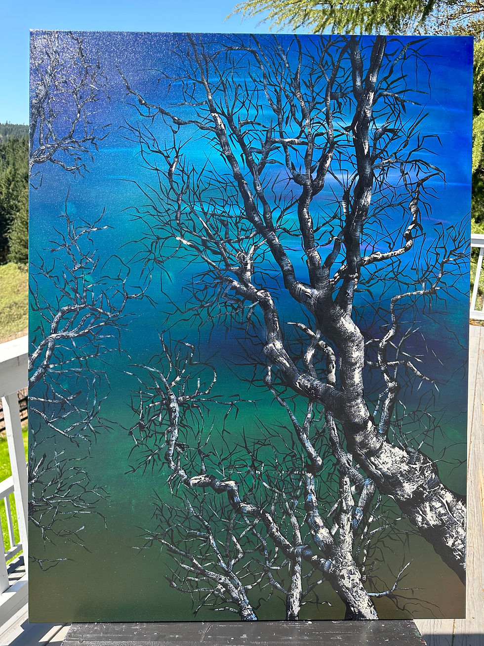 Thumbnail: Teal Tinted Dreams 48x36x1.5in