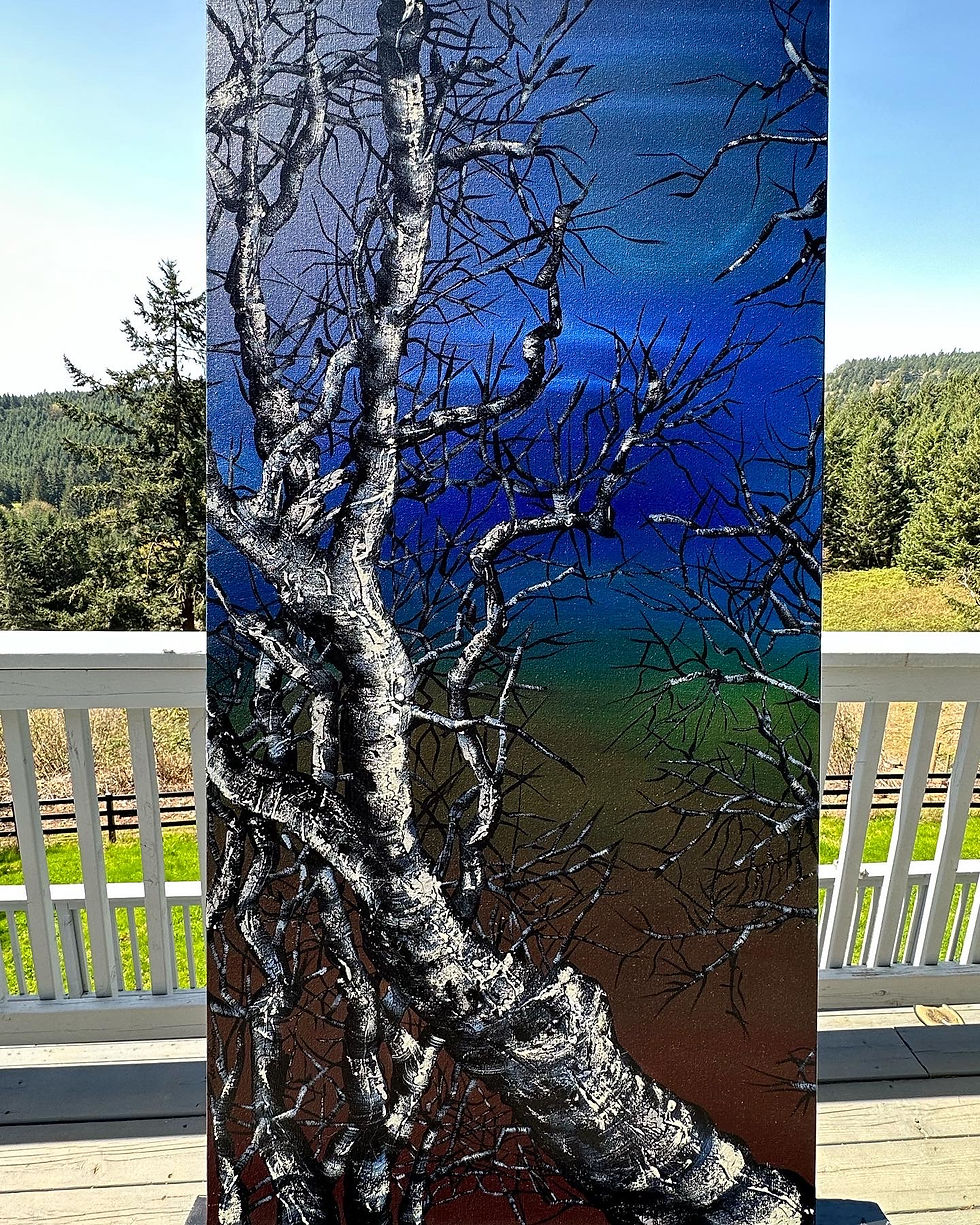 Thumbnail: Available. Blue Moon Night 48x24x1.5in