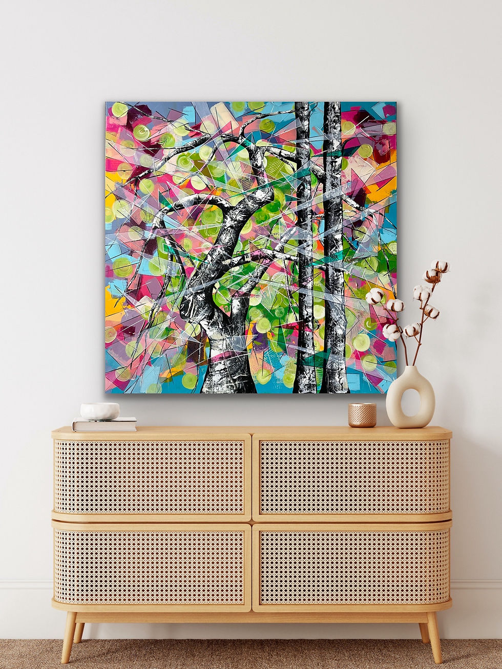 Thumbnail: Summer Notes 36x36x1.5 inches