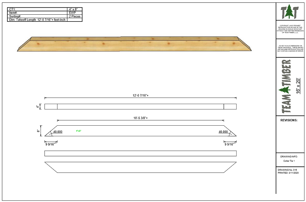 Thumbnail: 16' x 20' T-REX Barn Frame