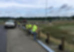 201806 Installation of guardrail along