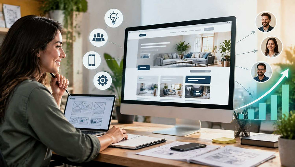 User-friendly website design improving leads and conversions