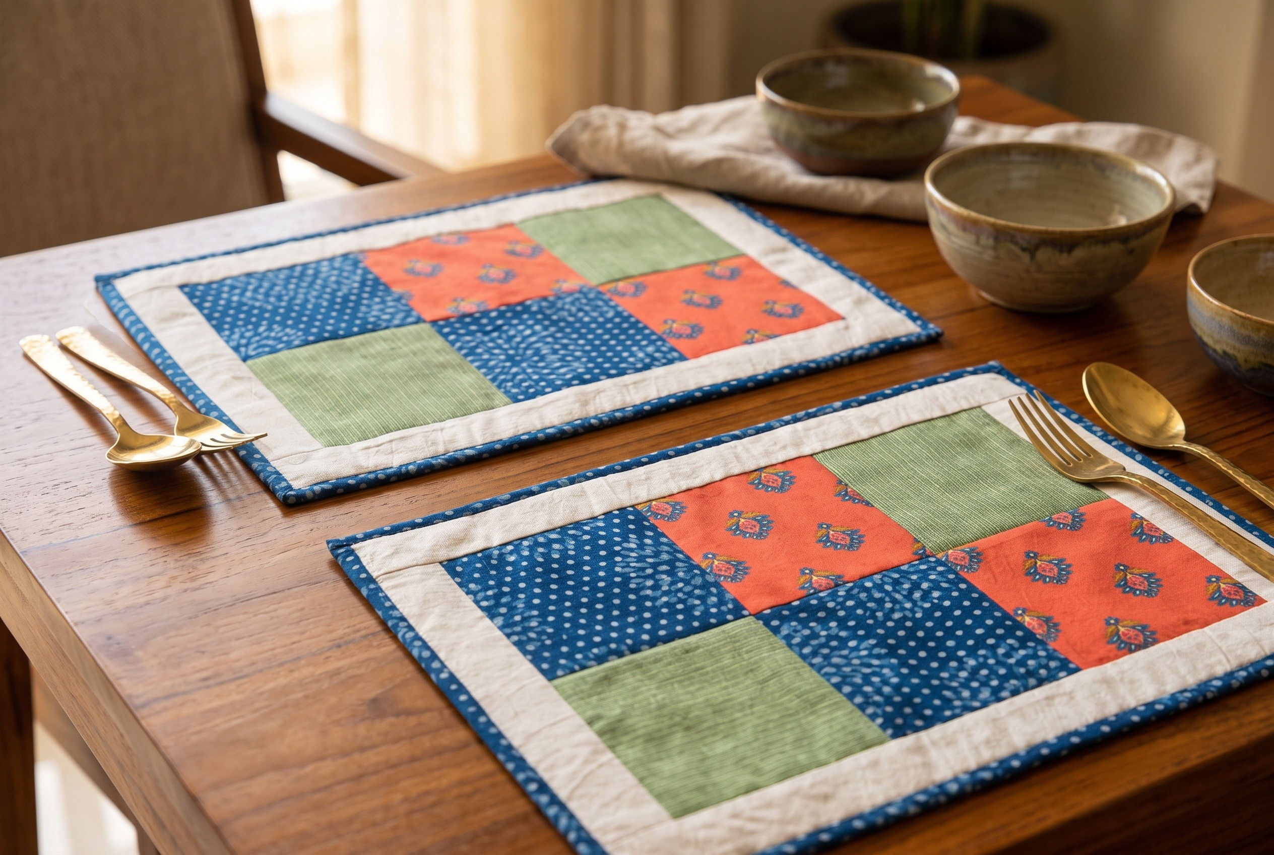Patched Together Table Mats | Pack of 4