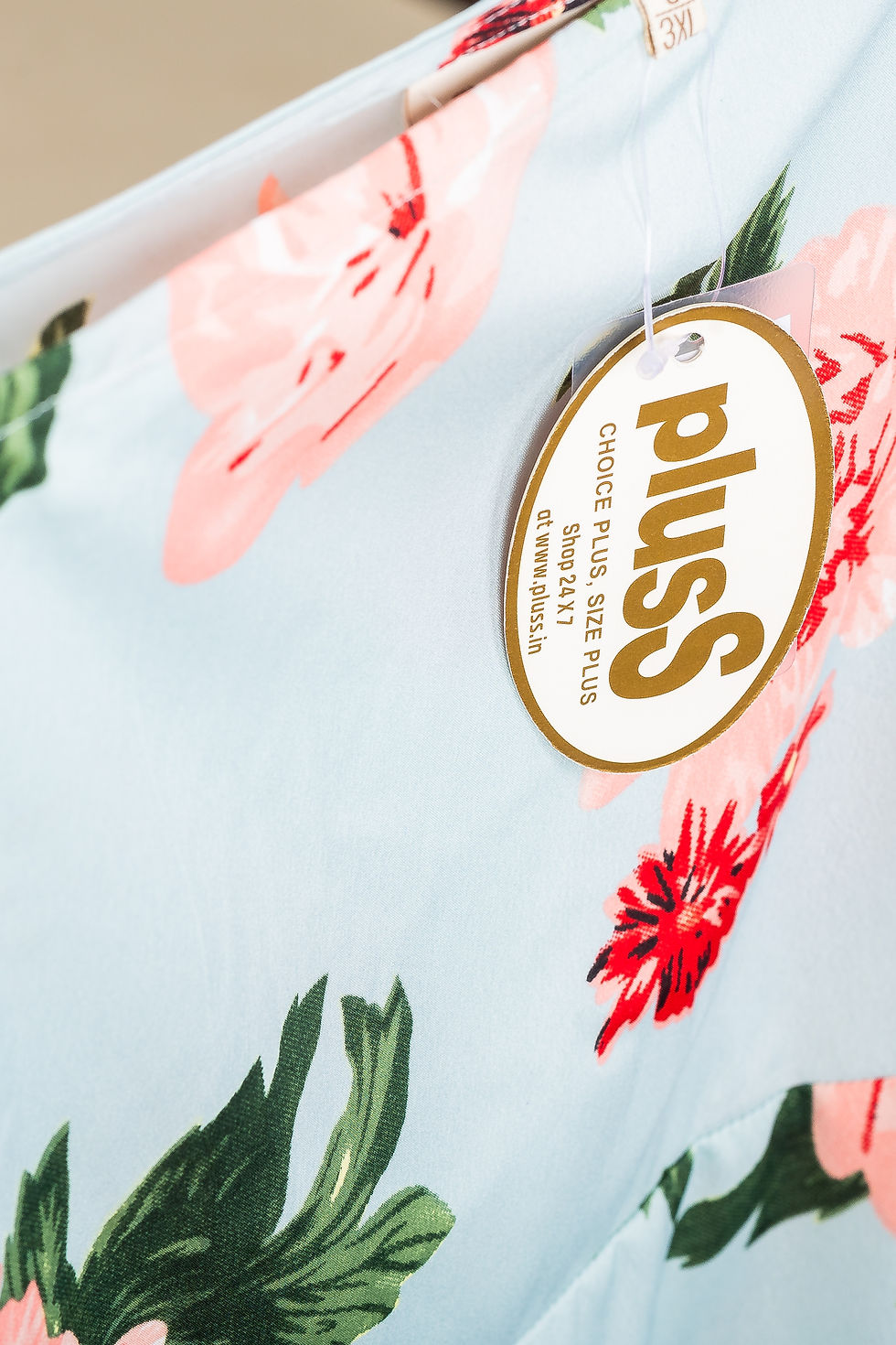 Thumbnail: PLUSS Collection Seafoam Floral Printed Dress(XXL)