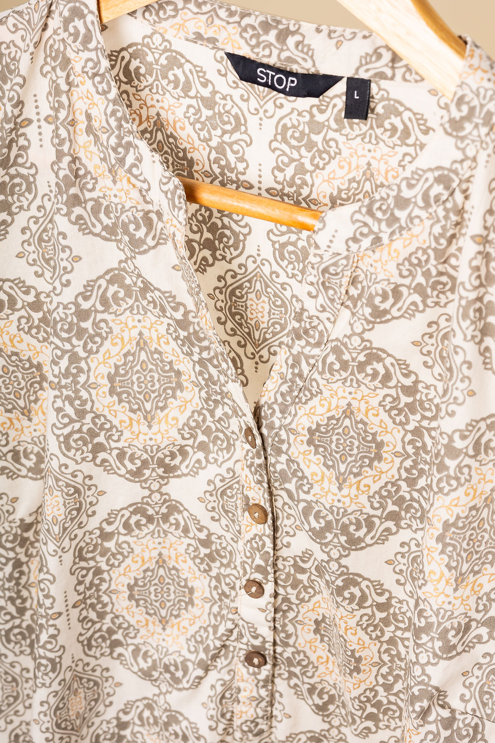 Thumbnail: STOP Multi Vibrant Kurta with Cuffed Sleeves (XL)