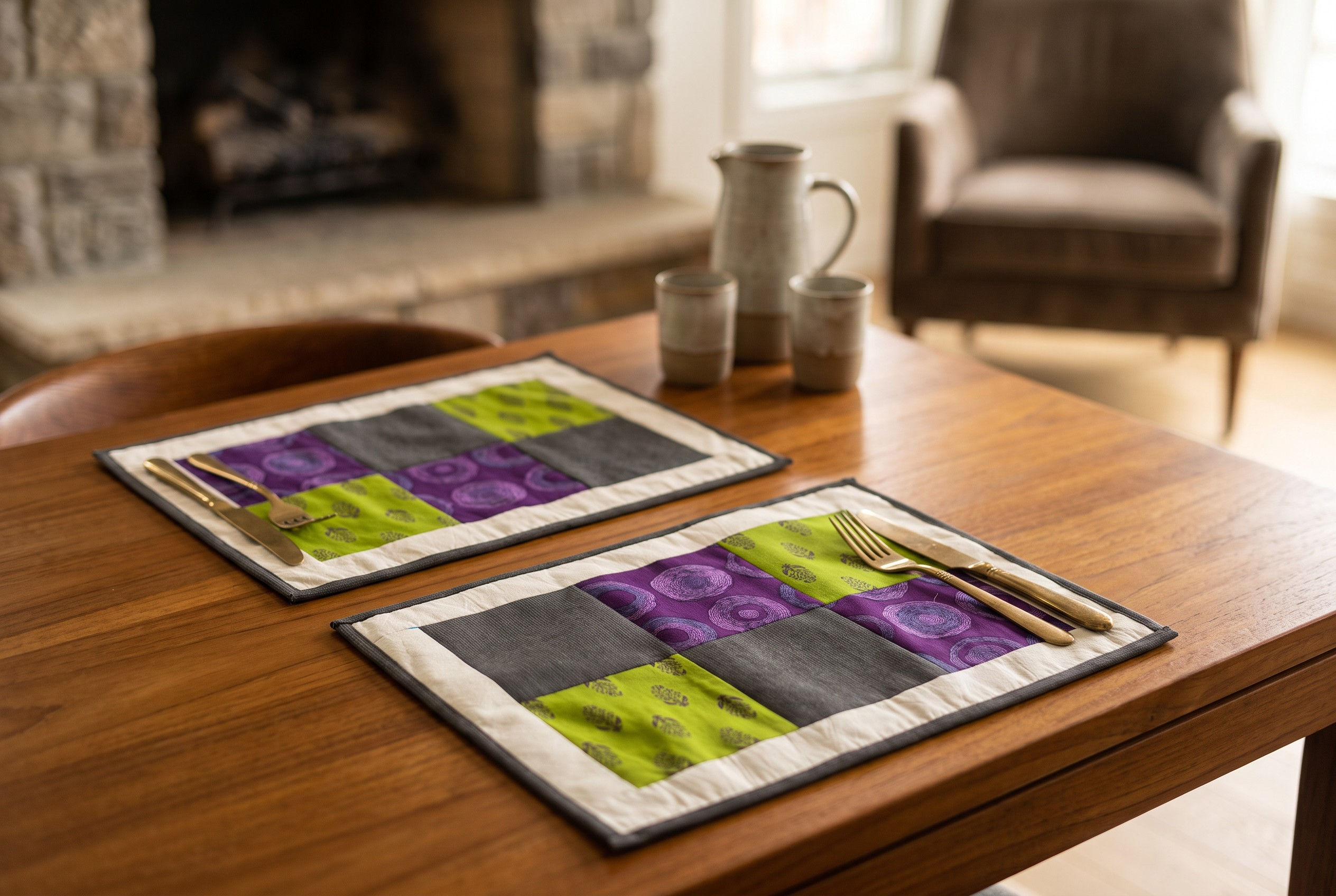 Patched Together Table Mats | Pack of 4