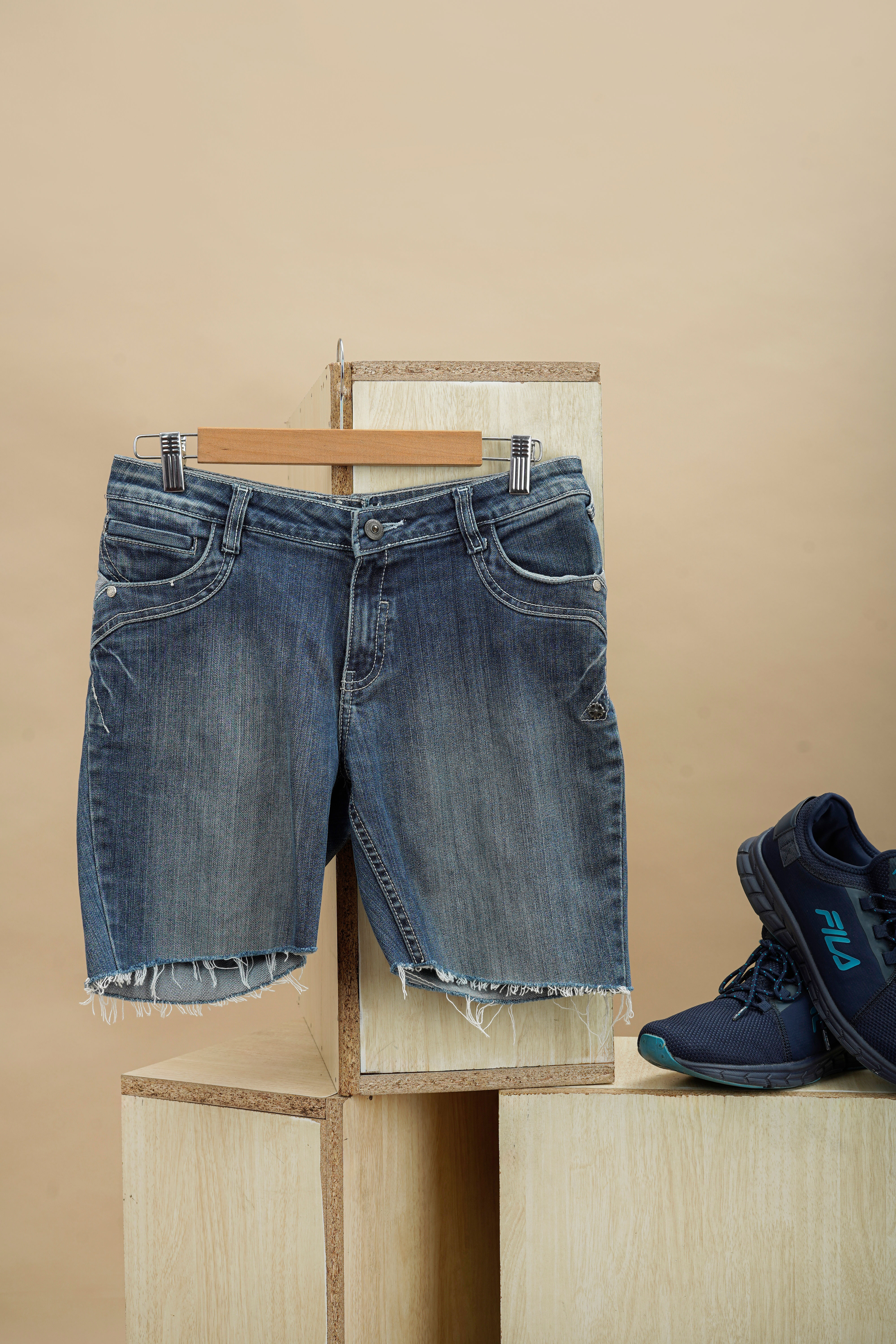 UMM Blue Denim Shorts(M)