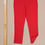 Thumbnail: MANGO Red Solid Tapered Pants(32")