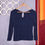 Thumbnail: NUON Navy Blue Lace Top (S)