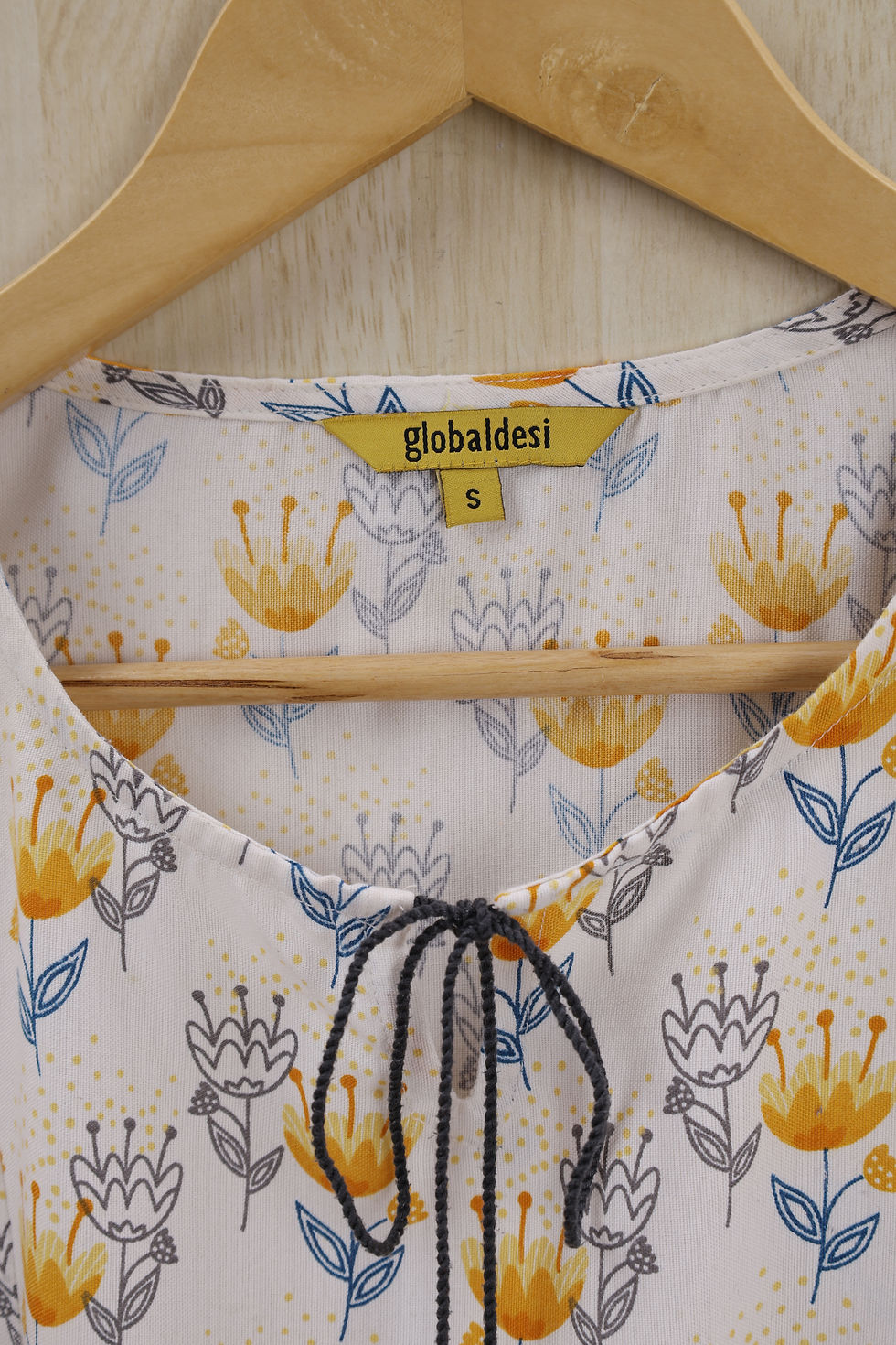 Thumbnail: GLOBAL DESI White & Multi Printed Top(S)