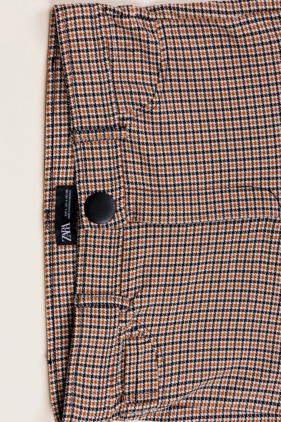 Thumbnail: ZARA Herringbone Printed Trousers(30inc)
